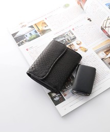 HALEINE（アレンヌ）の「[HALEINE] ダイヤモンドパイソンレザー 三つ折り ミニ財布（財布）」