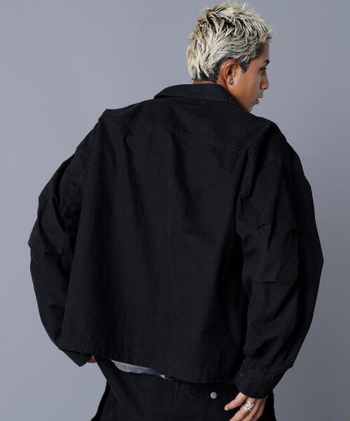 DANKE SCHON（ダンケシェーン）の「DankeSchon/ダンケシェーン/RIPSTOP CARGO SHIRTS（シャツ/ブラウス・レディース・ブラック/グレー・L/M/S）」の7枚目の写真