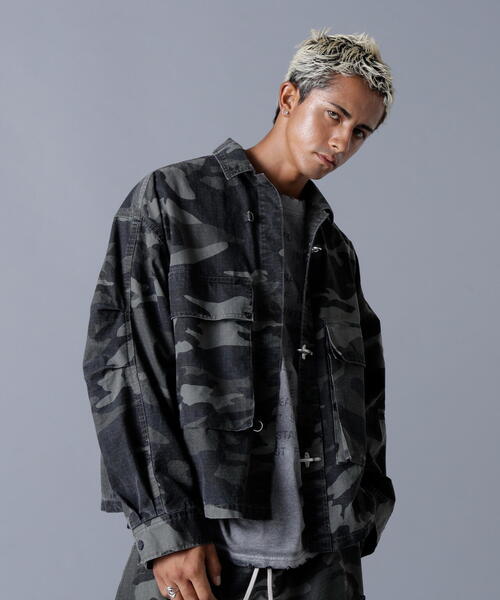 DANKE SCHON（ダンケシェーン）の「DankeSchon/ダンケシェーン/RIPSTOP CARGO SHIRTS（シャツ/ブラウス・レディース・ブラック/グレー・L/M/S）」の22枚目の写真
