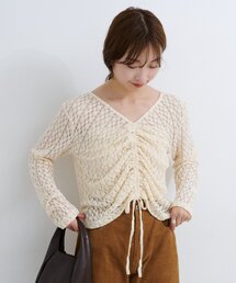 Kastane | B ギャザーレースカットトップス(Tシャツ/カットソー)