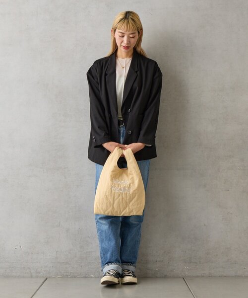 BIRTHDAY BAR（バースデイバー）の「キルティングマルシェトート2WAYバッグ ショルダー付き（トートバッグ・レディース・グリーン/ブラック/アイボリー/ピンク・0）」の13枚目の写真