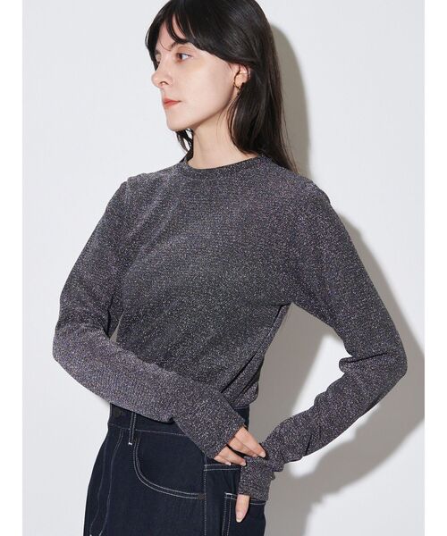 ELENDEEK（エレンディーク）の「キラキラカットソー（Tシャツ/カットソー・レディース・グレー/オレンジ・FREE）」の8枚目の写真