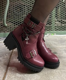 NIBBLE POISON（ニブルポイズン）の「クロスチャームショートブーツ（ブーツ）」