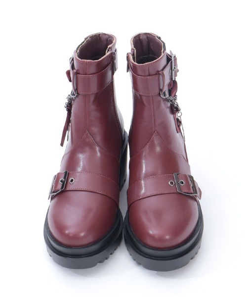 Ruby Day！ クロスチャームショートブーツ（ブーツ）｜NIBBLE POISON（ニブル