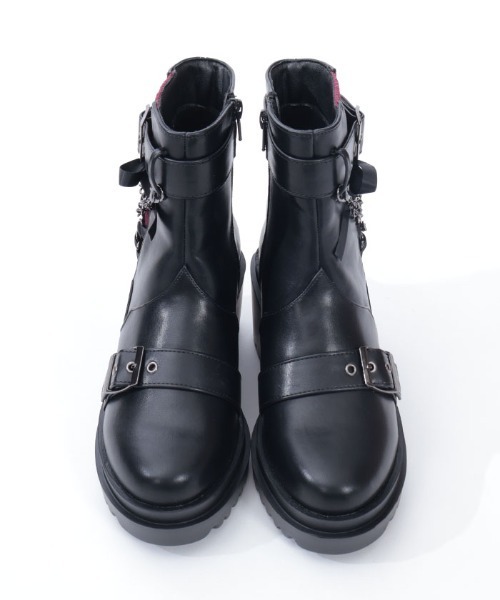 ⭐︎　ショートブーツ クロスチャームショートブーツ（ブーツ）｜NIBBLE POISON（ニブル