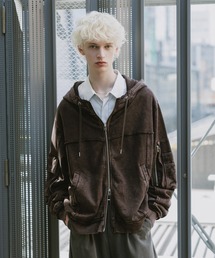 HARE（ハレ）の「【SET UP対応】ピグメントダブルポケットZIPパーカー(HARE)（パーカー・メンズ）」