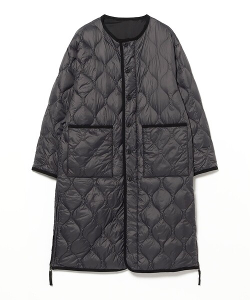 WEB完売 BEAMS 別注 TAION リバーシブル ダウン ロング M 黒 B:MING by BEAMS（ビーミング by ビームス）【別注】TAION