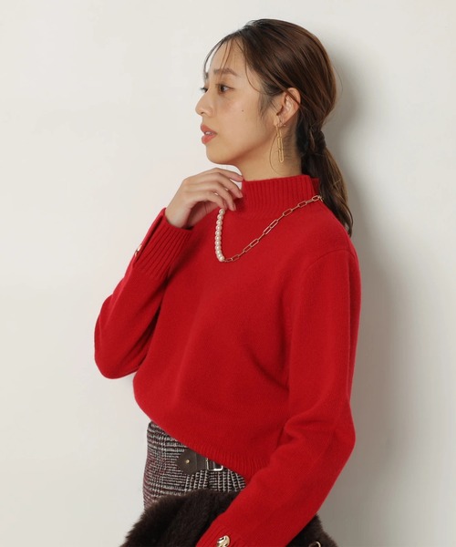 JUSGLITTY（ジャスグリッティー）の「ウールカシミヤハイネックニット