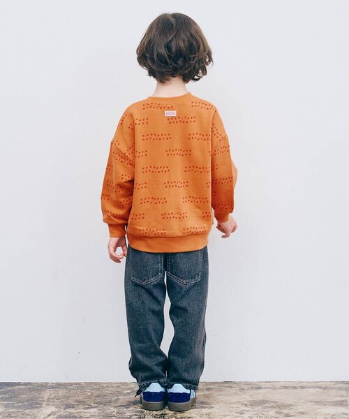 p.premier（ピードットプルミエ）の「【ジュニア対応】イロチ買いしたい総柄トレーナー（スウェット・キッズ・ブルー/ベビーピンク/アイボリー/ブラウン/マスタード・80/90/100/110/120/130/140）」の13枚目の写真