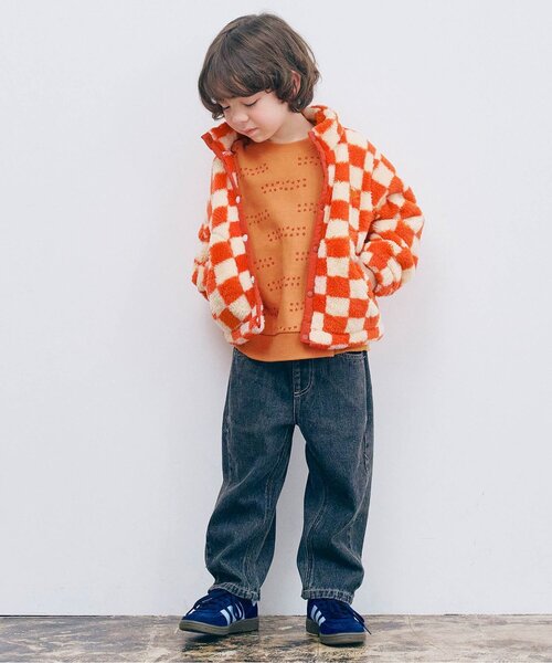 p.premier（ピードットプルミエ）の「【ジュニア対応】イロチ買いしたい総柄トレーナー（スウェット・キッズ・ブルー/ベビーピンク/アイボリー/ブラウン/マスタード・80/90/100/110/120/130/140）」の14枚目の写真