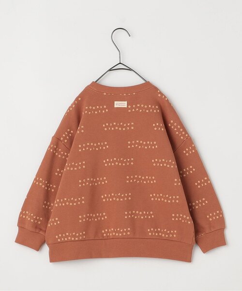 p.premier(ピードットプルミエ)の「【ジュニア対応】イロチ買いしたい総柄トレーナー(スウェット・キッズ・ブルー/ベビーピンク/アイボリー/ブラウン/マスタード・80/90/100/110/120/130/140)」の6枚目の写真