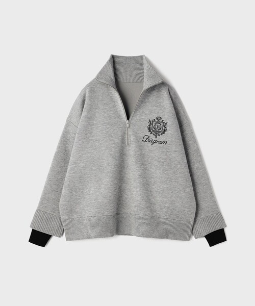 セール】ハーフジップニットトップ（ニット/セーター）｜Diagram