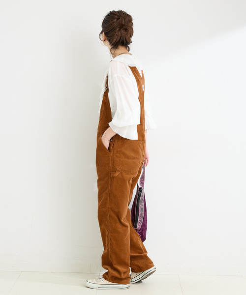 Lee（リー）の「ウォッシャブル / LEE/リー TAPERED OVERAL（サロペット/オーバーオール・レディース・カーキ/キャメル・MEDIUM）」の12枚目の写真