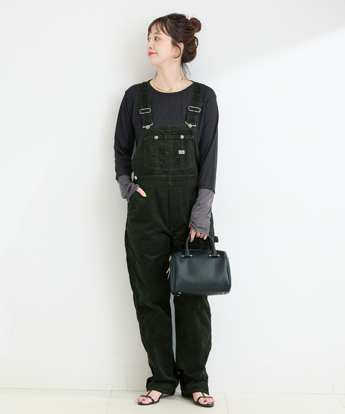 Lee（リー）の「ウォッシャブル / LEE/リー TAPERED OVERAL（サロペット/オーバーオール・レディース・カーキ/キャメル・MEDIUM）」の15枚目の写真