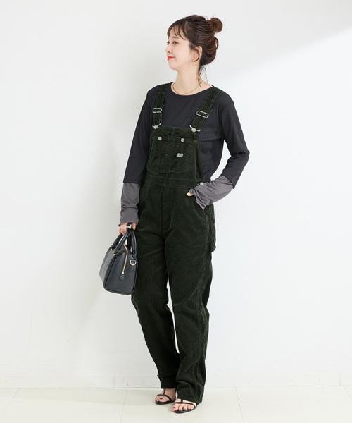 Lee（リー）の「ウォッシャブル / LEE/リー TAPERED OVERAL（サロペット/オーバーオール・レディース・カーキ/キャメル・MEDIUM）」の16枚目の写真