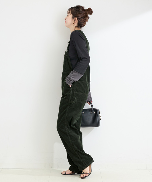 Lee（リー）の「ウォッシャブル / LEE/リー TAPERED OVERAL（サロペット/オーバーオール・レディース・カーキ/キャメル・MEDIUM）」の17枚目の写真