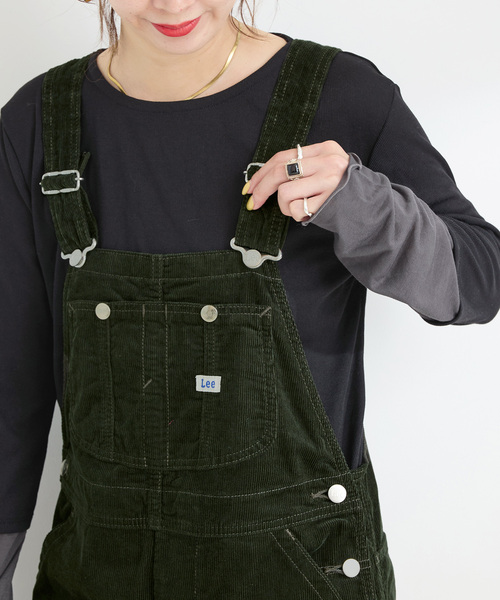 Lee（リー）の「ウォッシャブル / LEE/リー TAPERED OVERAL（サロペット/オーバーオール・レディース・カーキ/キャメル・MEDIUM）」の20枚目の写真