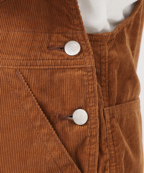 Lee（リー）の「ウォッシャブル / LEE/リー TAPERED OVERAL（サロペット/オーバーオール・レディース・カーキ/キャメル・MEDIUM）」の3枚目の写真