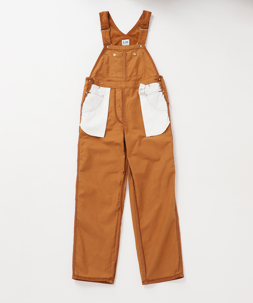 Lee（リー）の「ウォッシャブル / LEE/リー TAPERED OVERAL（サロペット/オーバーオール・レディース・カーキ/キャメル・MEDIUM）」の8枚目の写真