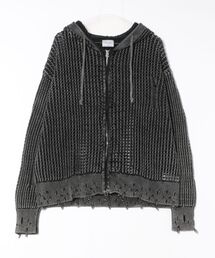 JACKROSE | JE-SELECT-ピグメントメッシュ-ZIPパーカー(パーカー)