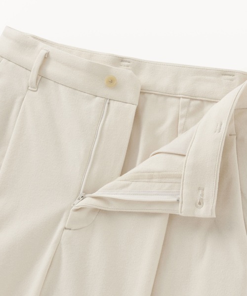 無印良品（ムジルシリョウヒン）の「婦人　縦横ストレッチ起毛　タックワイドパンツ（その他パンツ・レディース・グレー/ネイビー系/ブラック/アイボリー・S/M/L/XL）」の7枚目の写真