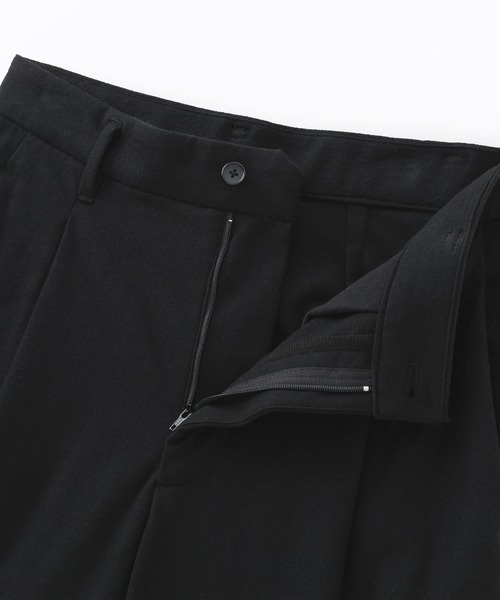 無印良品（ムジルシリョウヒン）の「婦人　縦横ストレッチ起毛　タックワイドパンツ（その他パンツ・レディース・グレー/ネイビー系/ブラック/アイボリー・S/M/L/XL）」の11枚目の写真