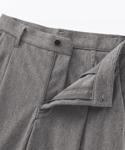 無印良品（ムジルシリョウヒン）の「婦人　縦横ストレッチ起毛　タックワイドパンツ（その他パンツ・レディース・グレー/ネイビー系/ブラック/アイボリー・S/M/L/XL）」の19枚目の写真