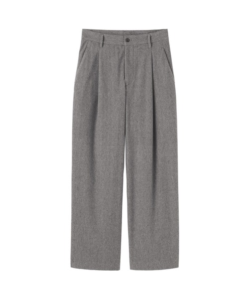 無印良品（ムジルシリョウヒン）の「婦人　縦横ストレッチ起毛　タックワイドパンツ（その他パンツ・レディース・グレー/ネイビー系/ブラック/アイボリー・S/M/L/XL）」の20枚目の写真