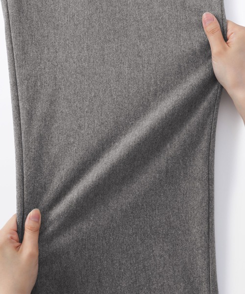 無印良品（ムジルシリョウヒン）の「婦人　縦横ストレッチ起毛　タックワイドパンツ（その他パンツ・レディース・グレー/ネイビー系/ブラック/アイボリー・S/M/L/XL）」の22枚目の写真