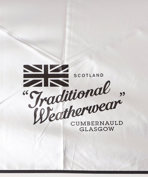 Traditional Weatherwear(トラディショナルウェザーウェア)の「Traditional Weatherwear: ライト ウェイト アンブレラ(折りたたみ傘)(折りたたみ傘・レディース・オフホワイト/シルバー・ONE SIZE)」の8枚目の写真