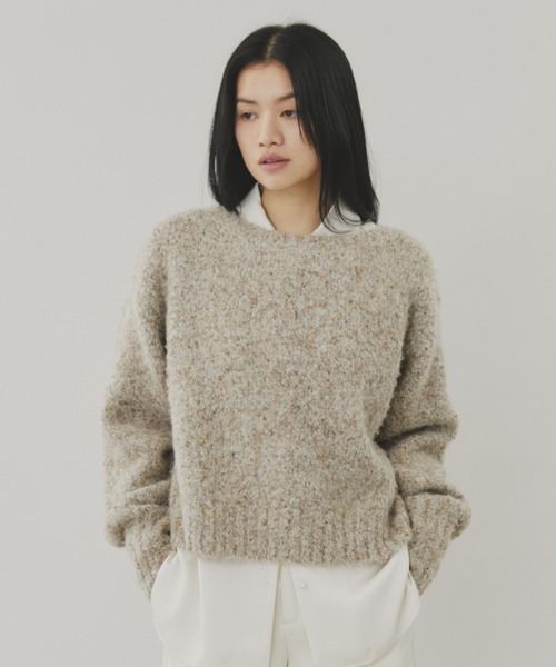 セール】ミックスヤーンプルオーバーニット（ニット/セーター