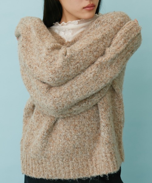 ミックスヤーンプルオーバーニット（ニット/セーター）｜FUULLY STUDIO