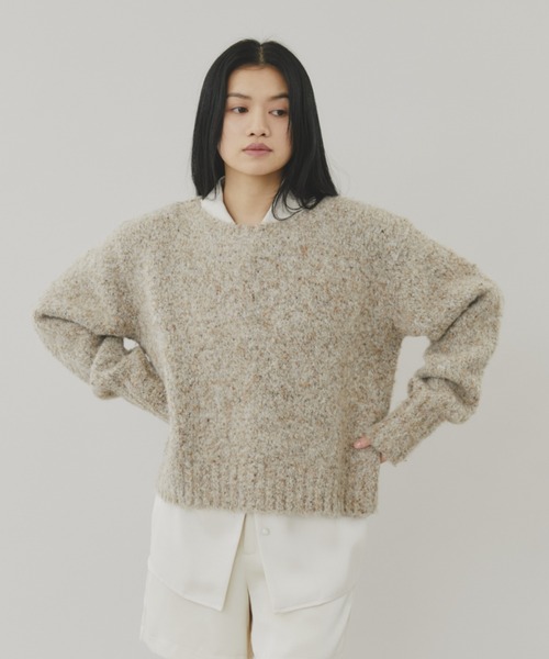 セール】ミックスヤーンプルオーバーニット（ニット/セーター