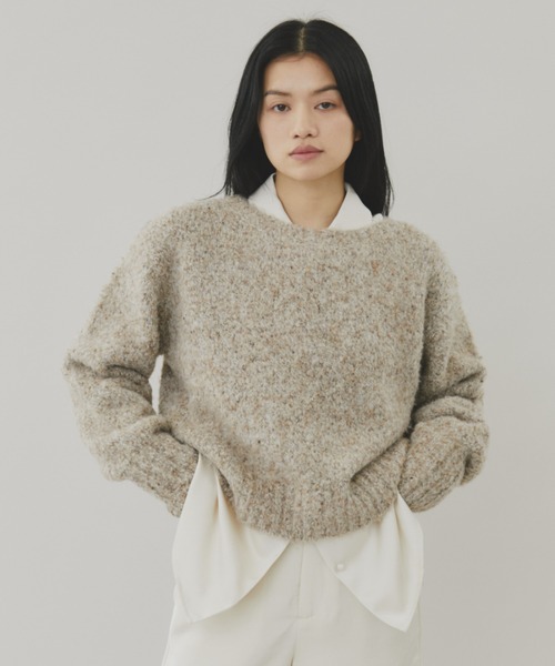 セール】ミックスヤーンプルオーバーニット（ニット/セーター