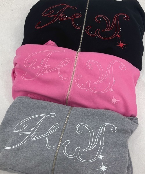 FANCY CLUB(ファンシークラブ)の「A'GEM/9 × .kom 『FANCY CLUB/ファンシークラブ』別注品 ANGEL WING ZIP UP /エンジェル ウイングジップアップパーカー(パーカー・レディース・ブラック×レッド/ピンク/グレー/ブラック×ピンク・FREE)」の14枚目の写真