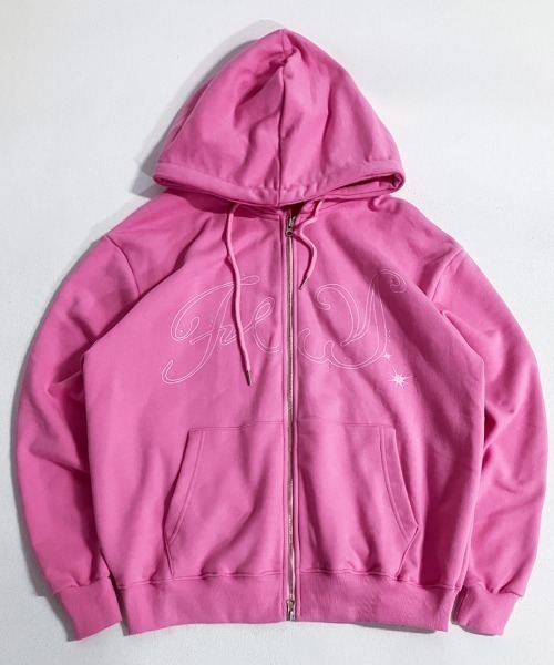 FANCY CLUB(ファンシークラブ)の「A'GEM/9 × .kom 『FANCY CLUB/ファンシークラブ』別注品 ANGEL WING ZIP UP /エンジェル ウイングジップアップパーカー(パーカー・レディース・ブラック×レッド/ピンク/グレー/ブラック×ピンク・FREE)」の7枚目の写真