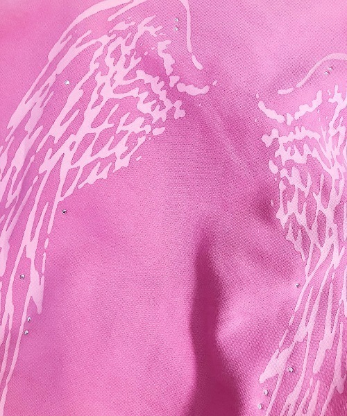 FANCY CLUB(ファンシークラブ)の「A'GEM/9 × .kom 『FANCY CLUB/ファンシークラブ』別注品 ANGEL WING ZIP UP /エンジェル ウイングジップアップパーカー(パーカー・レディース・ブラック×レッド/ピンク/グレー/ブラック×ピンク・FREE)」の12枚目の写真