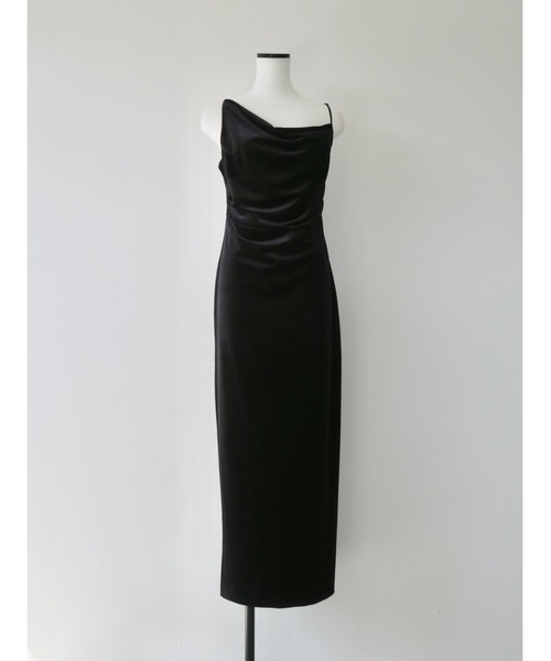 ワンピース maison celon/asymmetry drape cami dress asymmetry drape cami dress – célon