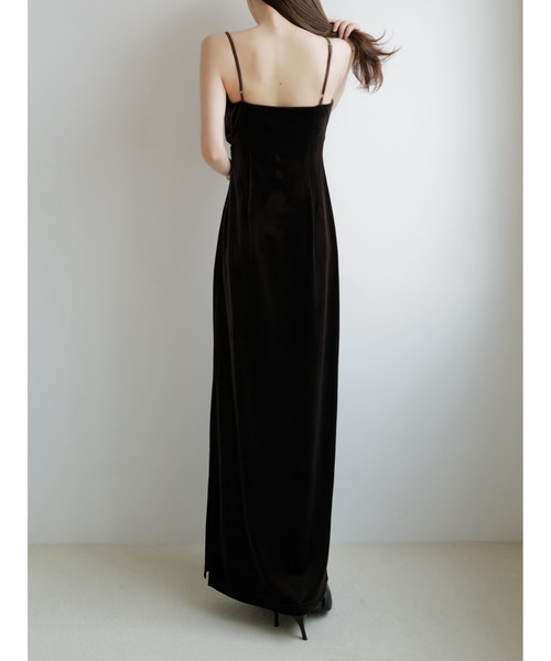 ワンピース maison celon/asymmetry drape cami dress asymmetry drape cami dress – célon