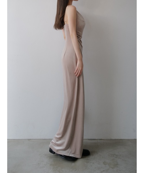 ワンピース maison celon/asymmetry drape cami dress asymmetry drape cami dress – célon