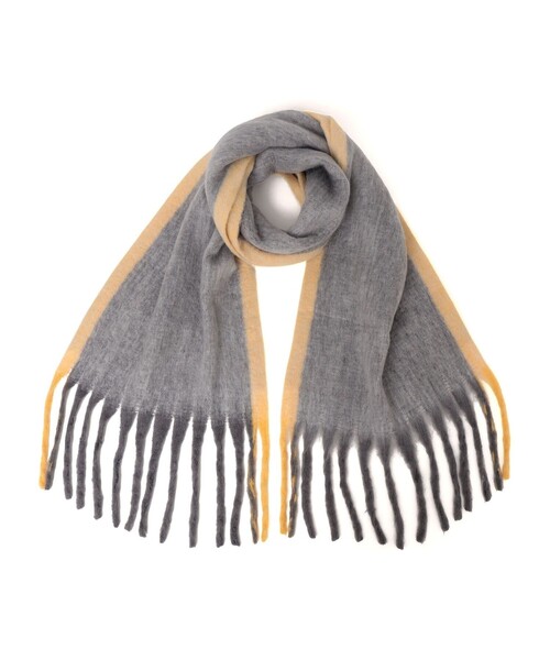 SHIPS any(シップス エニィ)の「SHIPS any:〈手洗い可能〉ボリューム シャギー スイッチ マフラー (ユニセックス)◇(マフラー・メンズ・ブラック/グレー/ピンク/ライトグリーン・ONE SIZE)」の6枚目の写真