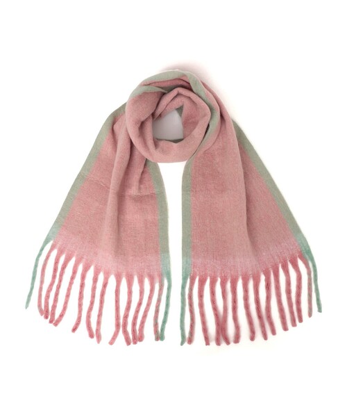 SHIPS any(シップス エニィ)の「SHIPS any:〈手洗い可能〉ボリューム シャギー スイッチ マフラー (ユニセックス)◇(マフラー・メンズ・ブラック/グレー/ピンク/ライトグリーン・ONE SIZE)」の11枚目の写真