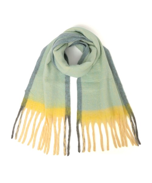 SHIPS any(シップス エニィ)の「SHIPS any:〈手洗い可能〉ボリューム シャギー スイッチ マフラー (ユニセックス)◇(マフラー・メンズ・ブラック/グレー/ピンク/ライトグリーン・ONE SIZE)」の12枚目の写真