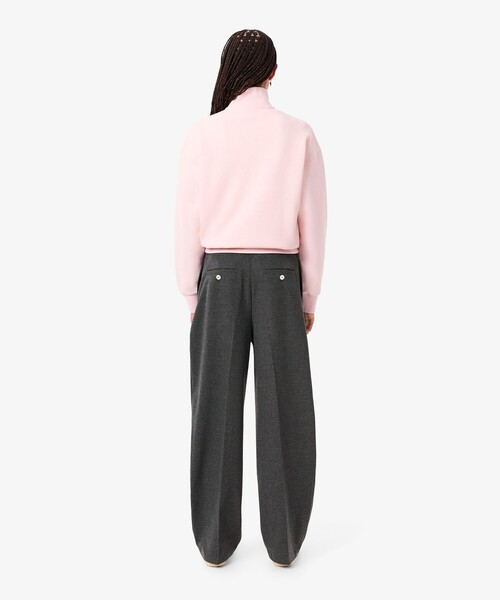 LACOSTE(ラコステ)の「オーバーサイズフランネル タックワイドパンツ(その他パンツ・レディース・オフホワイト/グレー・36/38/34/40)」の5枚目の写真