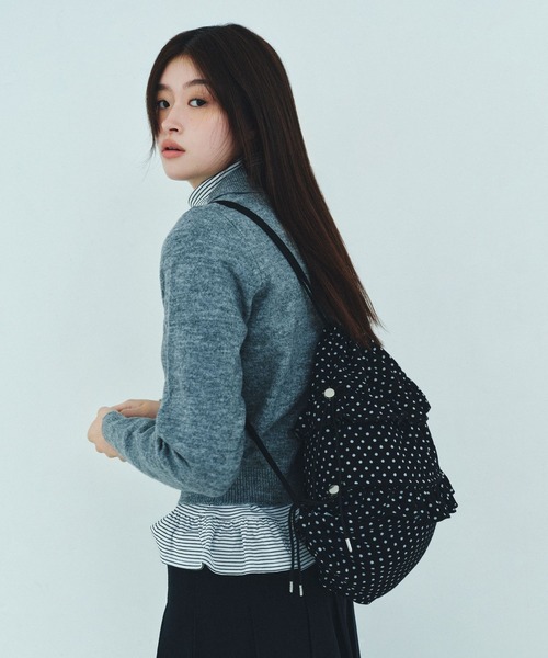 Heather（ヘザー）の「HOLiC フリルナップザック　606011（バックパック/リュック・レディース・ブラック系その他/グレー系その他・ONE SIZE）」の4枚目の写真