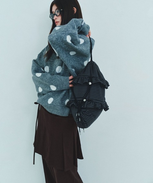 Heather（ヘザー）の「HOLiC フリルナップザック　606011（バックパック/リュック・レディース・ブラック系その他/グレー系その他・ONE SIZE）」の5枚目の写真