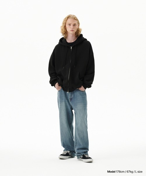 mahagrid/マハグリッド』 PRAY APPLIQUE ZIP UP HOODIE/アップリケ