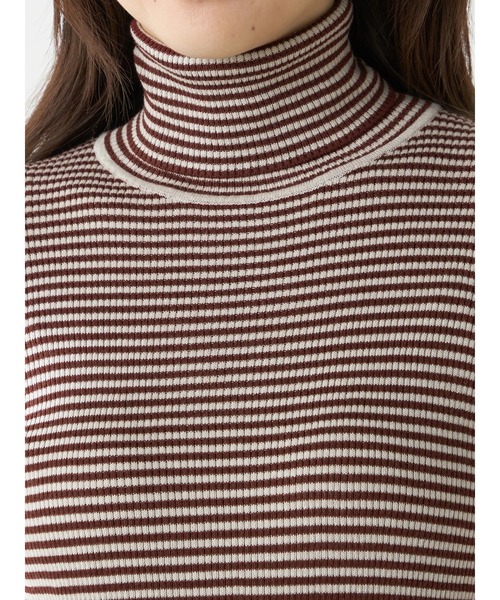 McGREGOR（マックレガー）の「ボーダーインディアンコットンリブタートル（ニット/セーター・レディース・イエロー/グリーン/グレー/ブラウン系その他2・M/L）」の10枚目の写真