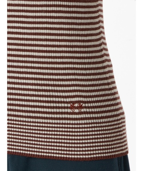 McGREGOR（マックレガー）の「ボーダーインディアンコットンリブタートル（ニット/セーター・レディース・イエロー/グリーン/グレー/ブラウン系その他2・M/L）」の13枚目の写真