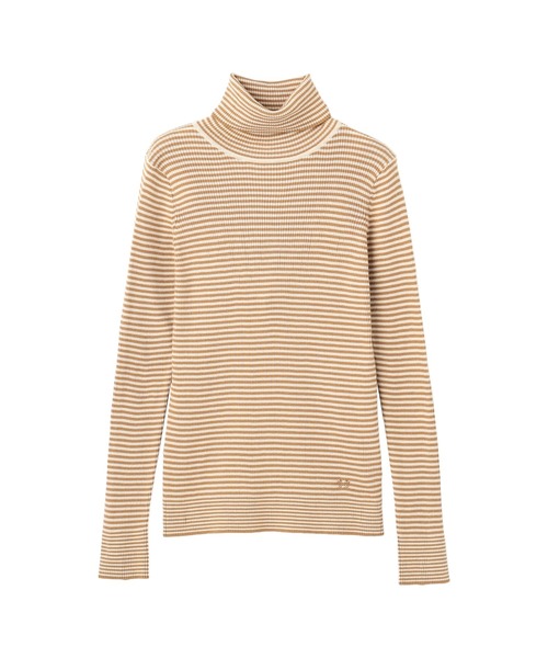 McGREGOR（マックレガー）の「ボーダーインディアンコットンリブタートル（ニット/セーター・レディース・イエロー/グリーン/グレー/ブラウン系その他2・M/L）」の20枚目の写真